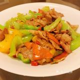 尖椒彩椒猪肉片[加油][礼花]