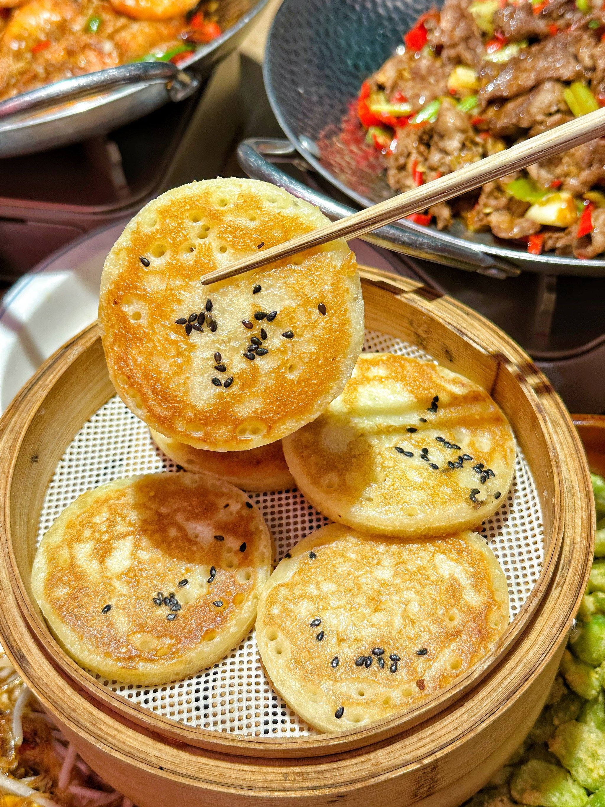 我的下沙湘菜食堂,这老长沙甜酒饼,也太好吃了