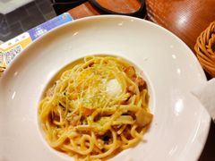 培根芝士温泉蛋意面-斯比特花园西餐厅(东方商厦店)