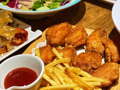 蒜香鸡翅（配薯条）-叶派龙虾•招牌香辣蟹·海鲜(中海国际店)