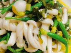 雪菜小黄瓜白玉菇-丁记盐蘸牛肉·新杭菜(河东路店)