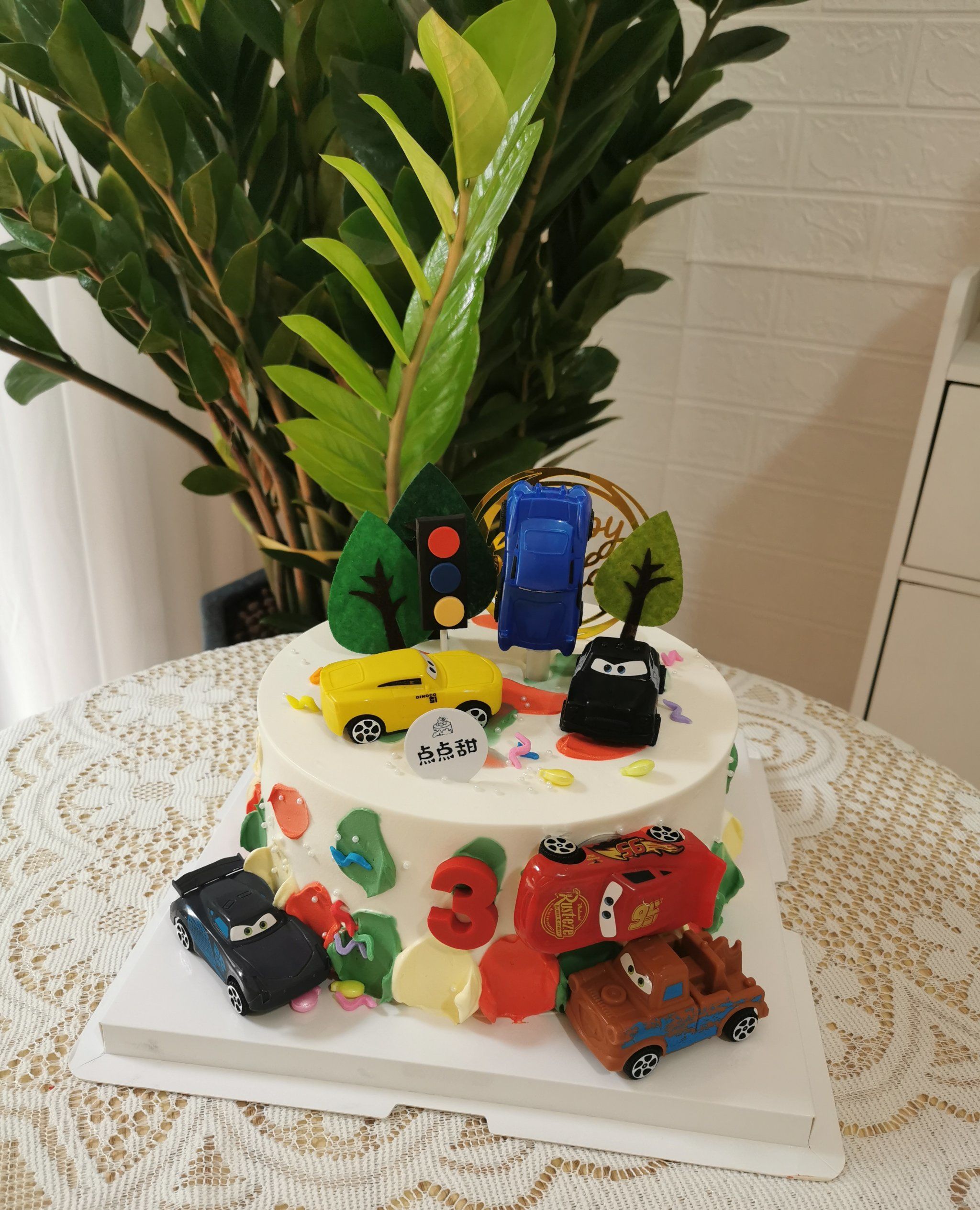 男孩生日蛋糕 小汽车生日蛋糕
