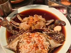 草家招牌酱油蟹-草家酱蟹炭火烤肉店(珲春南路一店)
