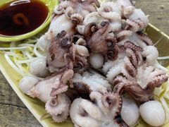 芥末白灼八爪鱼-贞姨美食·老字号海鲜大排档