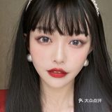 漫画刘海标配眼珠子，选的直径比较大的