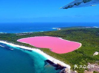 搭乘小型飞机,沿着海岸线飞行不远