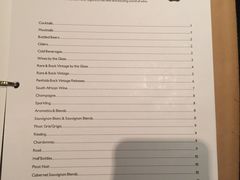菜单-The Meat & Wine Co Southbank(南岸店)