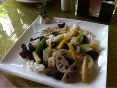 iphone_upload_pic-三亚海韵度假酒店·渔人码头海鲜火锅BBQ自助餐厅·落日吧