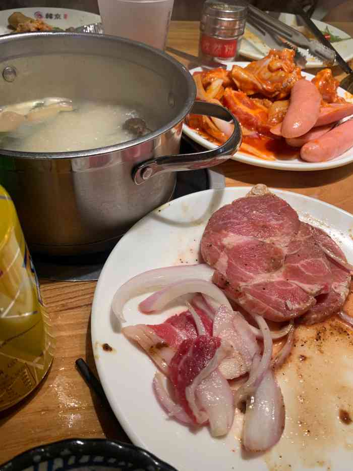 韩京海鲜烤肉自助料理(温州万达店)-"[薄荷]环境:有点韩式风格的,那个
