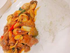 鲜菇牛肉饭-锦园春香港茶餐厅(西海湾旗舰店)