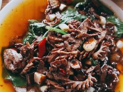 肝腰合炒-豆腐脑花