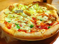 狂野拼榴莲披萨-盘炉forenza·云贵川融合小食堂 ( 钟楼中柳巷店)