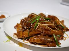韭菜芽菜炒猪肠粉-花城苑广府菜(侨鑫店)