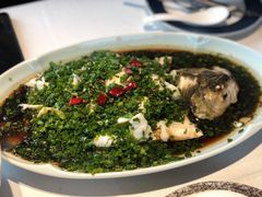 葱油金针鲜鲈鱼-龙猫意杯花园餐厅(芙蓉湖店)