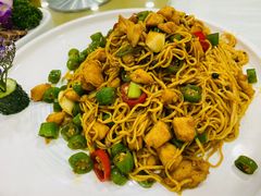 鸡丁青椒炒面-西安贾三灌汤包·回坊小吃·清真炒菜(北院门总店)