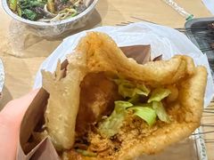 -小红车炸蛋葱油饼