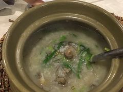 发菜淡菜粥-强记鸡粥美食