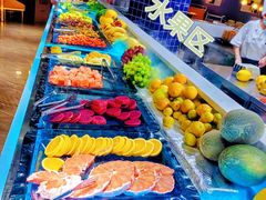 自助取餐区-星海汇海鲜烤肉火锅自助(二七广场百年德化店)
