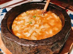 石锅鸡汤豆腐-绿茶餐厅(王府井永宁门店)