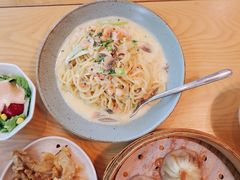 蓝钻虾松海胆酱意大利面-红小满休闲餐厅(十全街店)