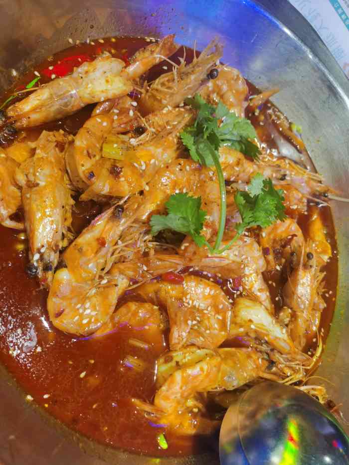 阿华大虾(生源时代广场店)-"在生源时代广场的四楼,电梯口正对门位置