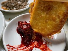 鸡蛋炸馒头片-大槐树烤肉馆