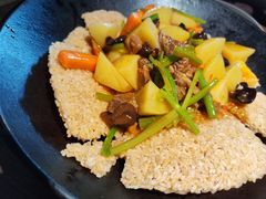 一个锅巴和时蔬-薇酌饮·陕西菜(南门外店)