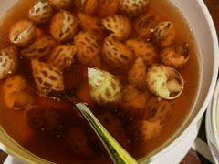古越陈酿煮花螺-杭州西子湖四季酒店·金沙厅