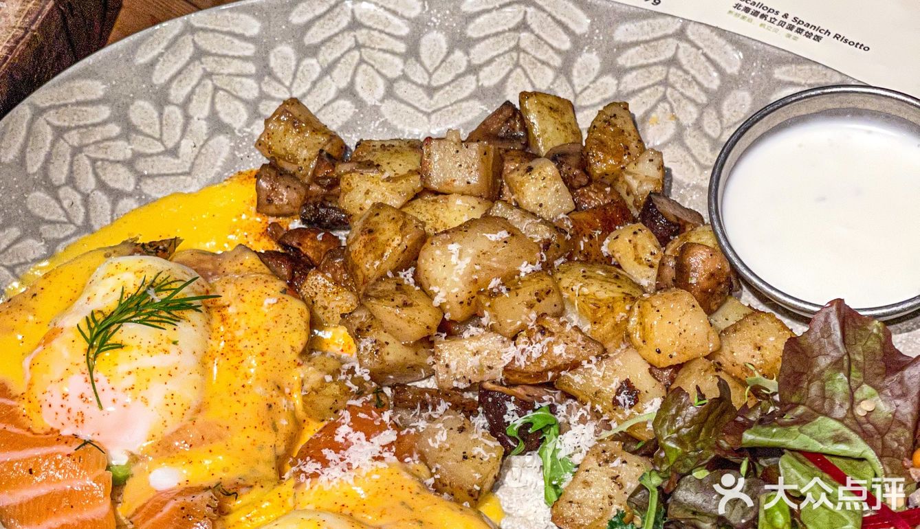 好大一份分量足！流心的班尼迪巨好吃