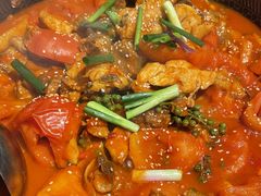 -贵州辣子鸡番茄鸡