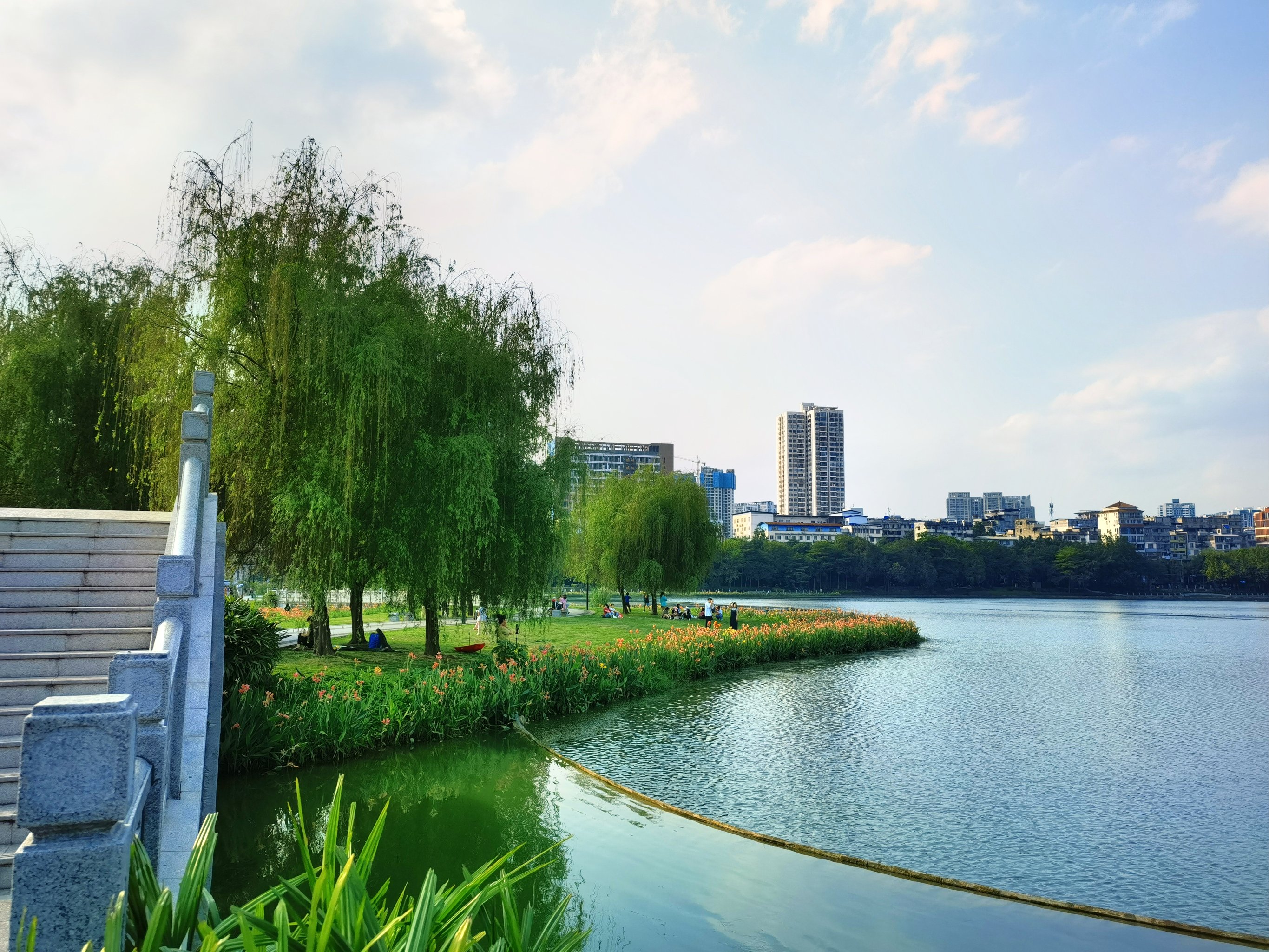 湖边美景释放心情  随手一拍都是美景 \\n南湖公园位于南宁市区东