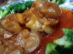 -东来菜馆•手抓海鲜家常菜•海鲜锅贴(鸽子窝店)