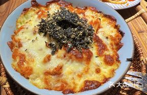 Kimchi Chicken Rice Bake