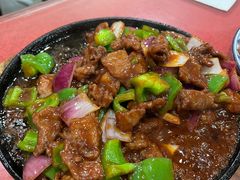 铁板牛肉-北大地皖峰饭馆
