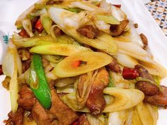 葱爆羊肉-阿拉丁新疆风味餐厅·清真(罗廊巷店)