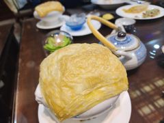 酥皮法式蘑菇汤-大佛寺高级素食自助餐厅