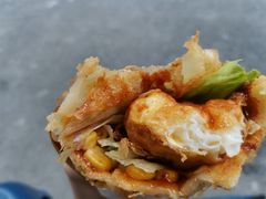 -小红车炸蛋葱油饼