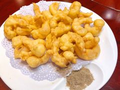 炸虾仁-晚归月亮湾私家菜(临邑路店)