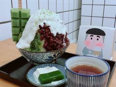 日式抹茶生乳かき氷-WONDER ICE 萬得冰田(建設路总店)
