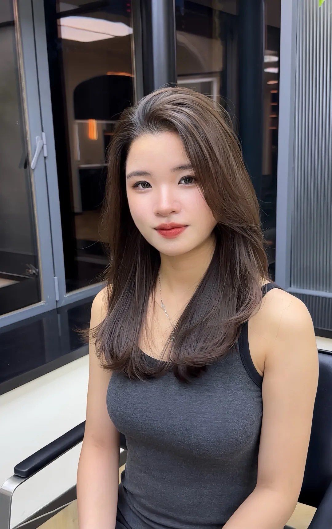中长发发型 高级感染发