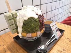 抹茶生乳かき氷-WONDER ICE 萬得冰田(建設路总店)
