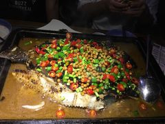 -探鱼·鲜青椒爽麻烤鱼(三水广场店)