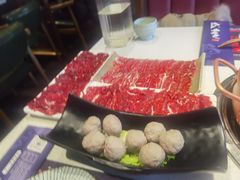 手捶生牛肉丸-牛村来人潮汕牛肉火锅(西单店)