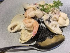 海鲜墨鱼汁意大利烩饭-巴别塔法餐舍(朝阳店)