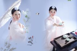 -虞美人汉服摄影