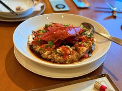 手剁肉饼蒸膏蟹-广州富力君悦大酒店空中花园