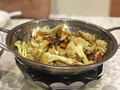 干锅有机花菜-雅和生态渔庄·宜城锅巴饭(龙灵山公园店)