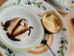 焦糖布丁配香草冰淇淋-萨莉亚意式餐厅(南京环亚凯瑟琳广场店)