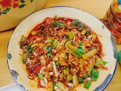 冒脑花-拈签一笑黄牛肉辣卤串串