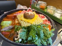 芝士肥牛年糕火锅-韩香福烤肉庄园(华夏路店)
